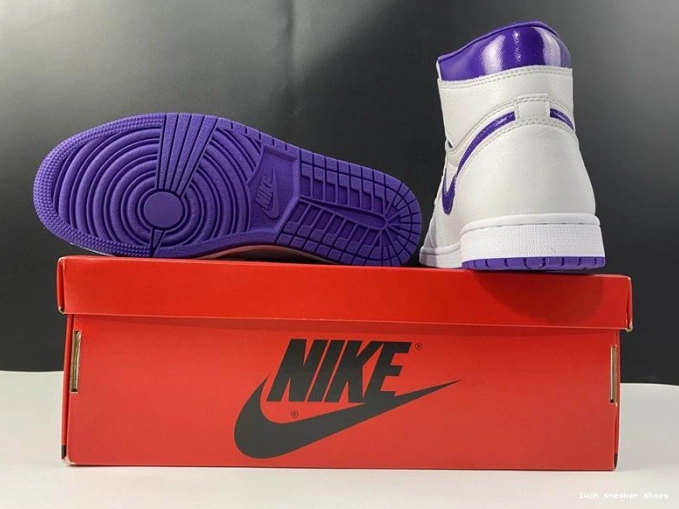 Rep LUCY RETRO CD0461-151 HIGH 1 AIR PURPLE JORDAN COURT 0629